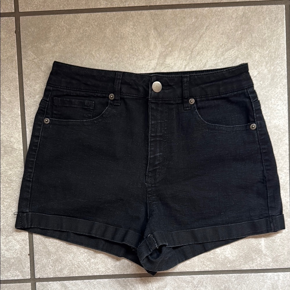 Classic Black Women's Denim Shorts
